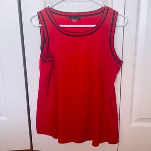 Tommy Hilfiger signature red tank top with black border